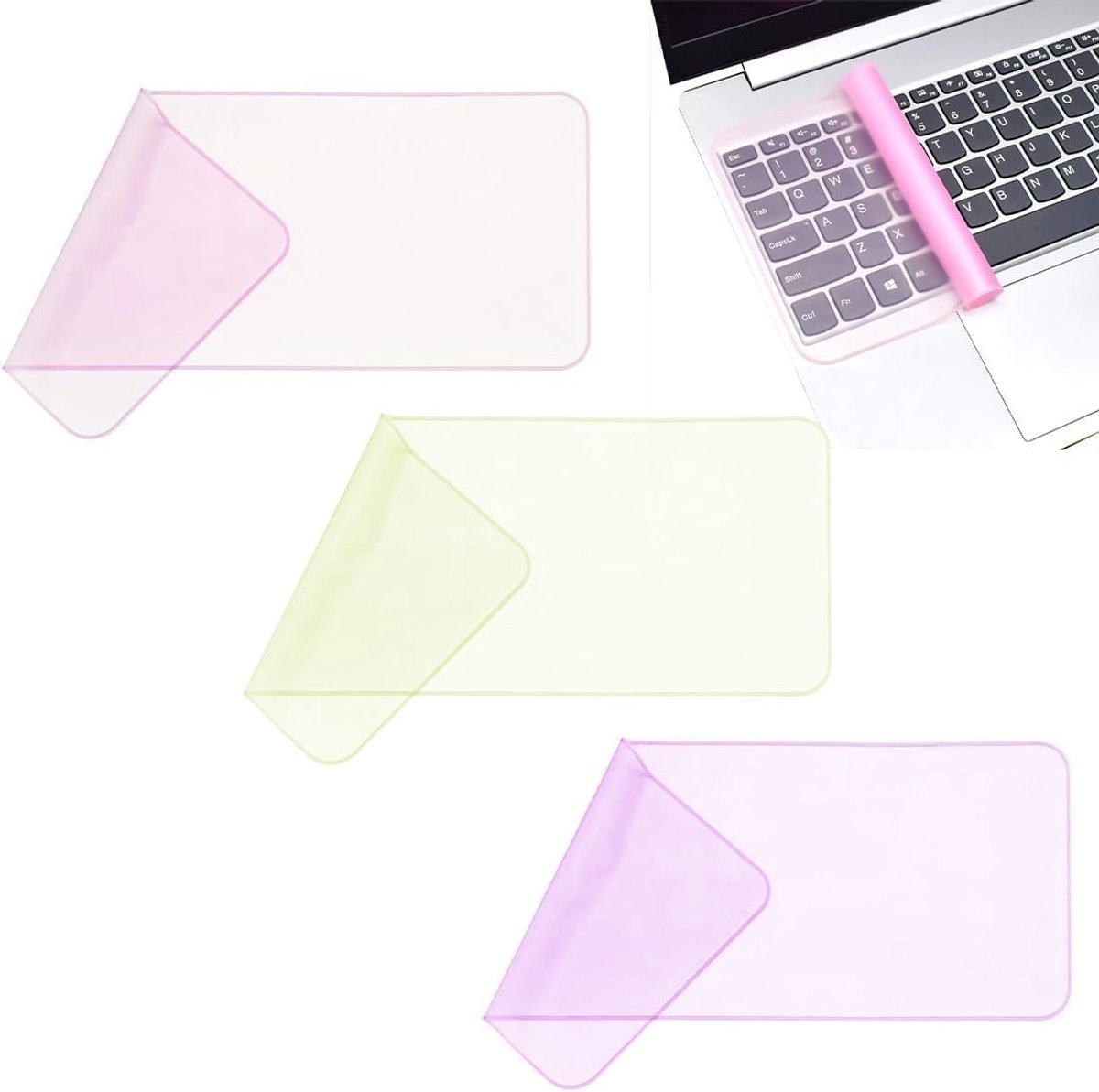 Toetsenbordbeschermer 13-14 Inch - Siliconen Cover - Transparant - Bescherming tegen stof en vloeistoffen - SnelShoppen