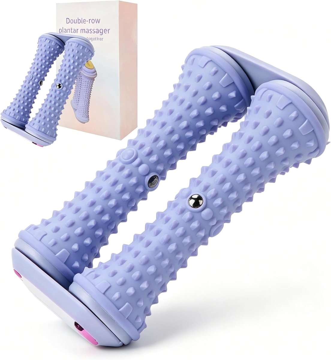 Voetmassagerol voor plantaire fasciitis - draagbaar en dual - verlichting van voetpijn - SnelShoppen