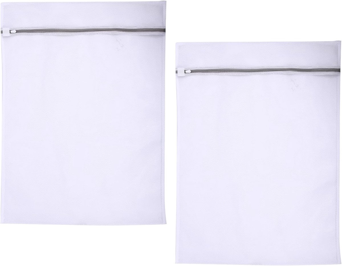 Waszakken, Ideaal voor Overhemden, Truien, Pantalons, Gordijnen, Beddengoed, 60 x 80 cm, Wasnet voor Wasmachine, Herbruikbare Waszak met Ritssluiting