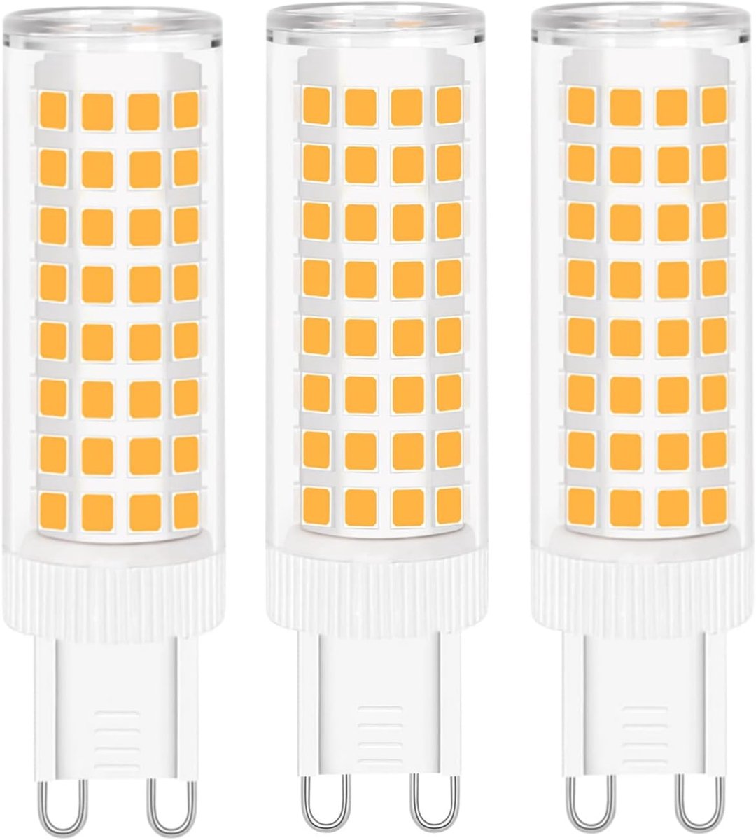 10 W G9 LED-lamp, warmwit, G9 LED-lamp, Corn Light Bulbs 3000K, 10W, energiebesparend, warm wit, vervangt 85W 80W halogeenlamp, AC220-240V, verpakking van 3 stuks