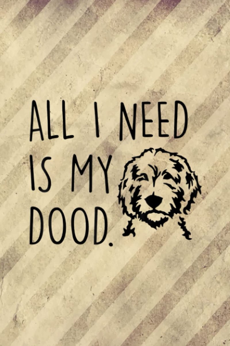 I Need Is My Dood Funny Goldendoodle for Dog Lover Daily Dream Journal