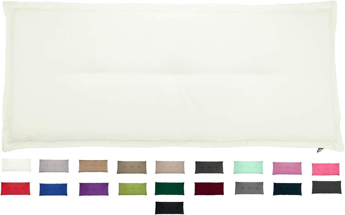 Tuinbank Kussen 150 x 50 cm - Prisma Ivory - Dralon - Extra Comfort voor Buiten - SnelShoppen