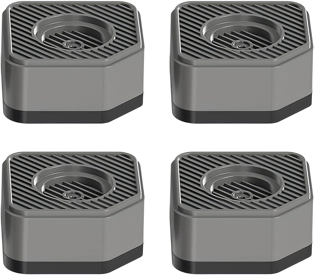 4 stuks wasmachine-voeten, antislip trillingsdemper, stapelbare wasmachine antislip stop voor de wasmachine, stabiel en duurzaam, voor wasmachines of drogers