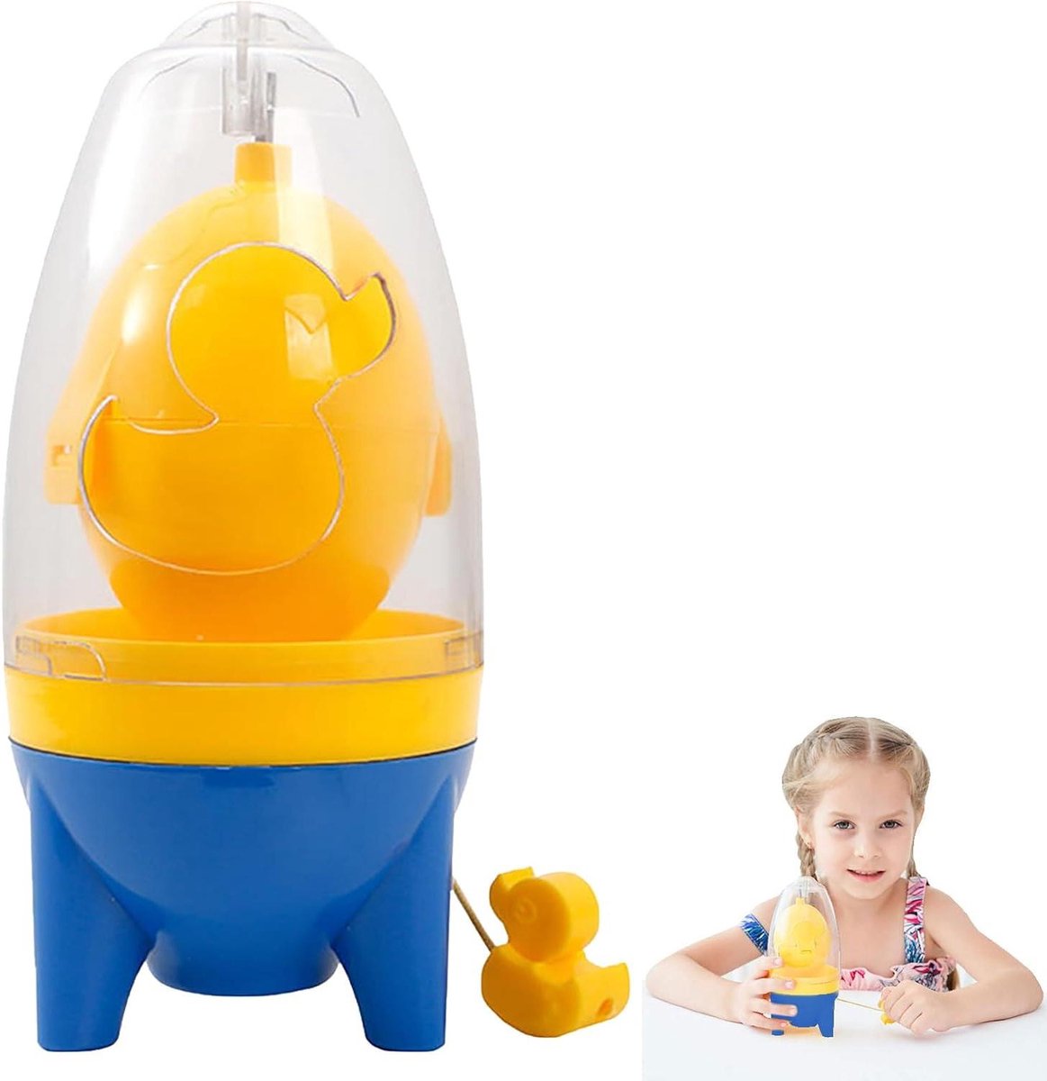 Ei Mixer - Gouden Ei Maker - Ontbijt Maken - Kindvriendelijk - 7.5 x 16 cm - Blauw