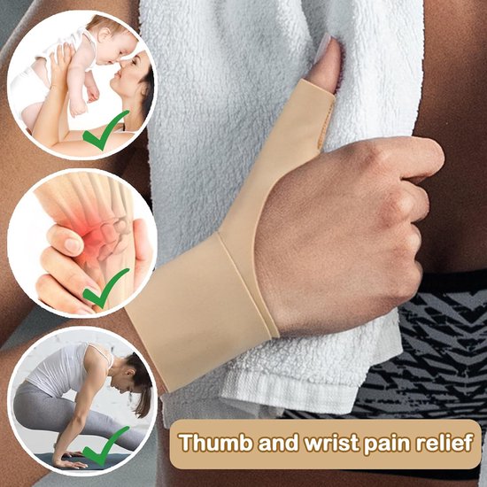 Rechts, duimspalk duimorthese duimzadelgewricht bandage duim, duim peesschedeontsteking bandage polsspalk polssteun voor artrose, duimblessures — afbeelding 3