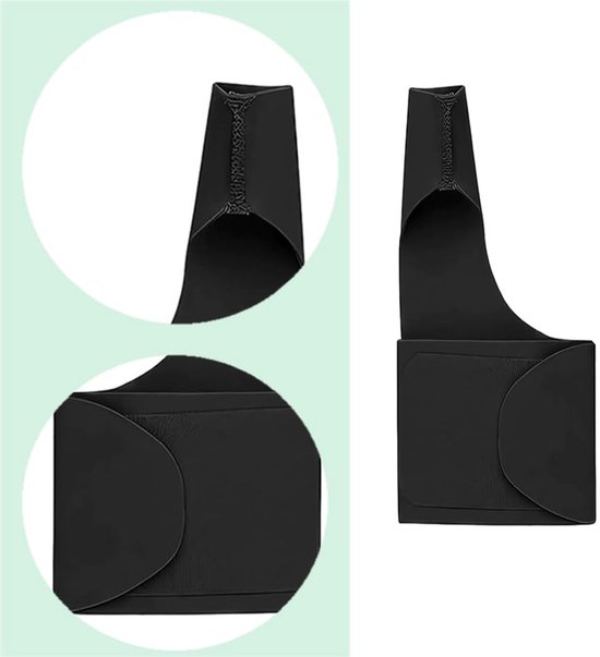 2 stuks duimbrace, rechts, links, elastische duimpolsspalk, compressiehuls, polsspalk, carpaal tunnelsyndroom-rail, polsbandage (zwart) — afbeelding 2