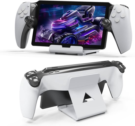 Bureauhouder voor gaming-controller, compatibel met Playstation Portal/ASUS ROG Ally/Steam Deck/Switch, accessoires, hosthouder (wit) — afbeelding 4