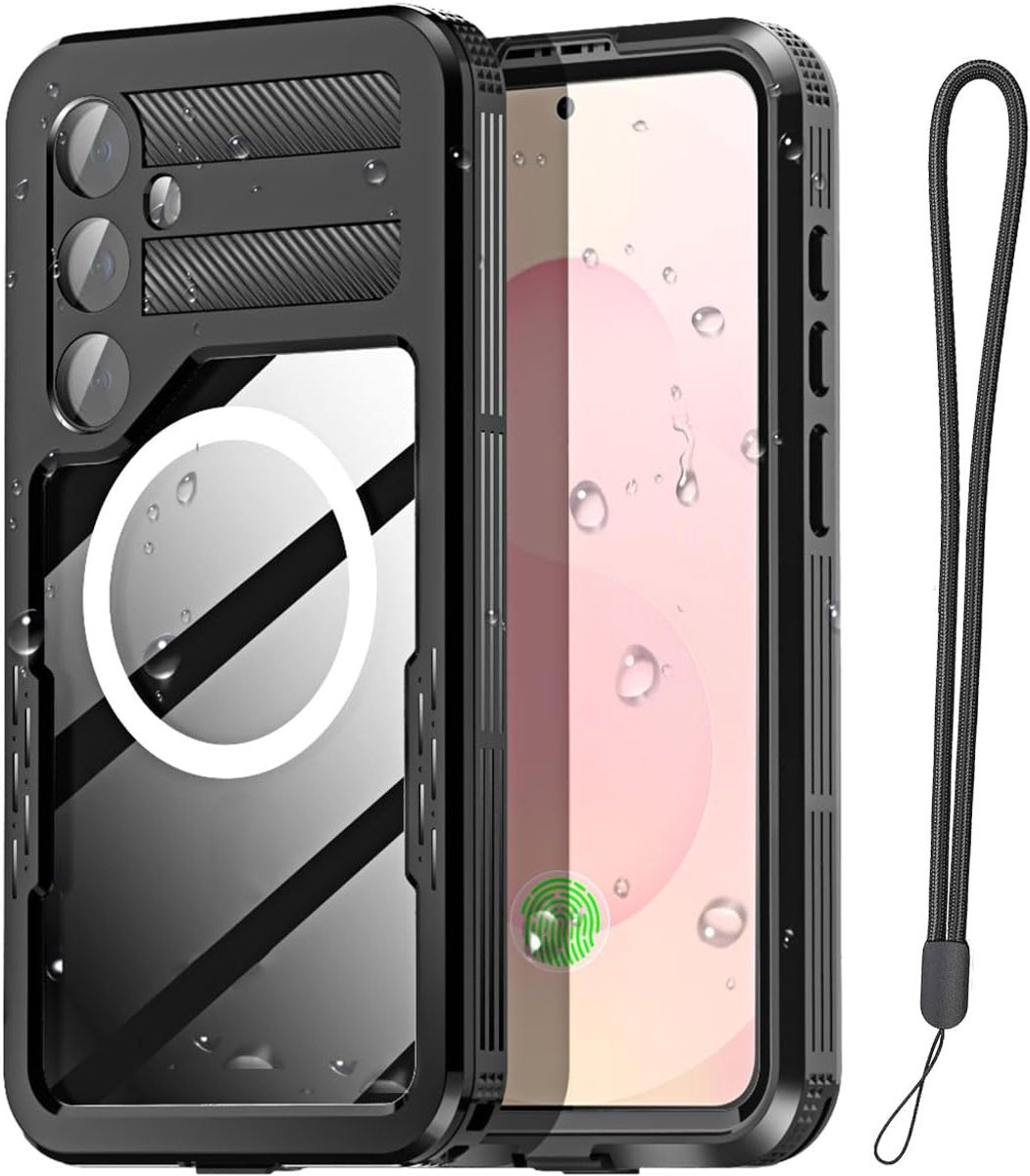 Waterdichte Hoes voor Samsung Galaxy S26 Plus, Transparant, MagSafe,Waterdicht,Sneeuwbestendig,Stofbestendig, IP68 Gecertificeerd,Volledige 360° Bescherming,Volledig Afgedicht, Waterdicht_1