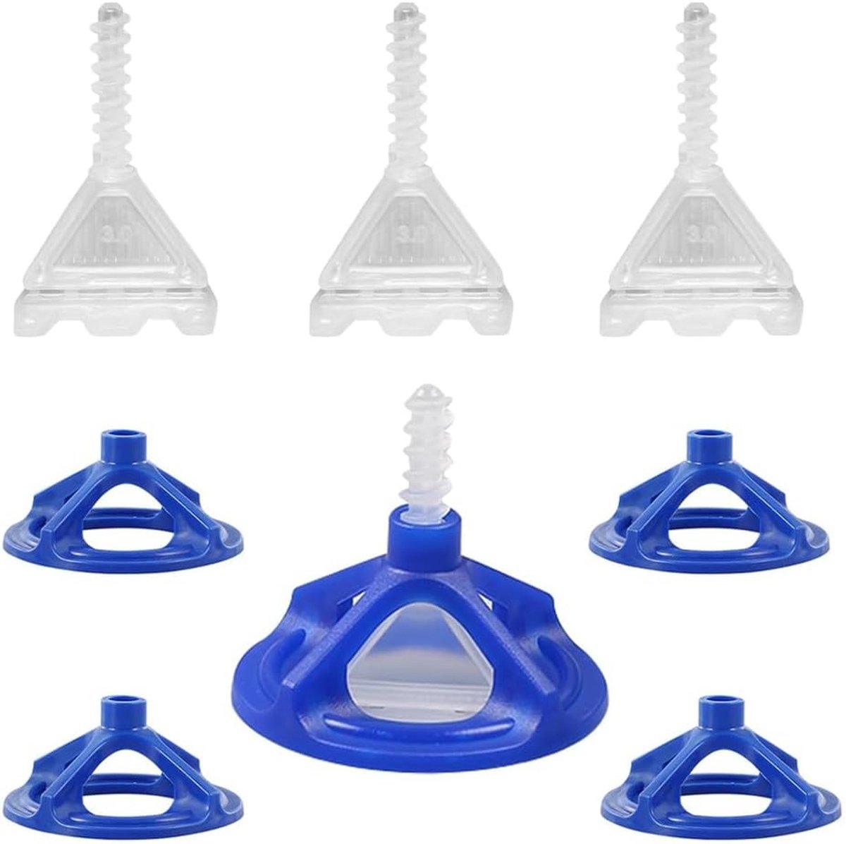 Nivelleringssysteem tegels 3 mm, 50 stuks revolutionair nivelleringssysteem tegels 3 mm, spiraalbasis 100, installatiegereedschap voor tegels, stenen vloeren