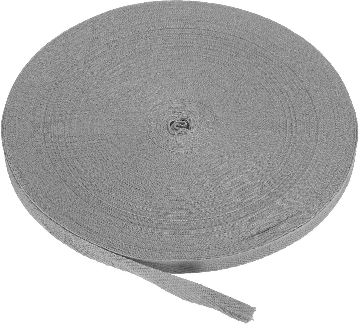 Katoen Twill Tape 3/8 Inch 50 Yards Katoen Lint Bias Binding Tape Visgraat Singelband Trim voor Naaien Gift Wrapping Craft DIY Donkergrijs