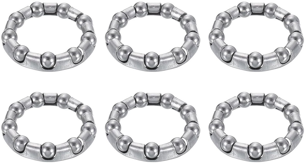 6 stuks kogellagerkooien 34 mm x 23 mm (ADxID) kogelring voor | Binnenlager, wiellagerhouder en naaf, voor trapas fiets