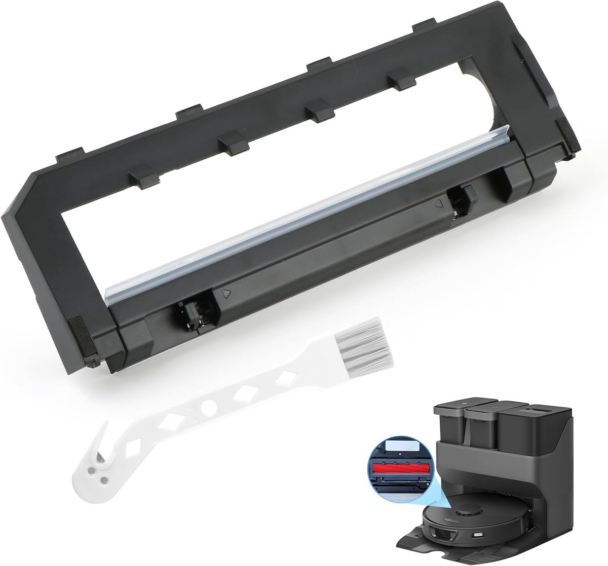 Roborock S7/S7+/S7 MaxV/S7 MaxV Ultra/S7 MaxV Plus/Q7/Q7+/Q7 Max Q7 Max+ hoofdborstelafdekking voor Roborock S7/S7+/S7 MaxV/S7 MaxV Ultra/S7 MaxV Plus/Q stofzuiger accessoires sweeping robot