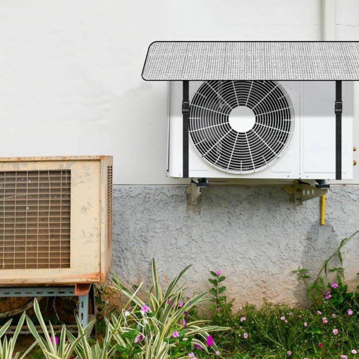 Deksel Voor Buiten Eenheden,Airconditioning Afdekking,Airconditioner Deksel,Beschermhoes voor Buitenairconditioning,80 x 40 cm