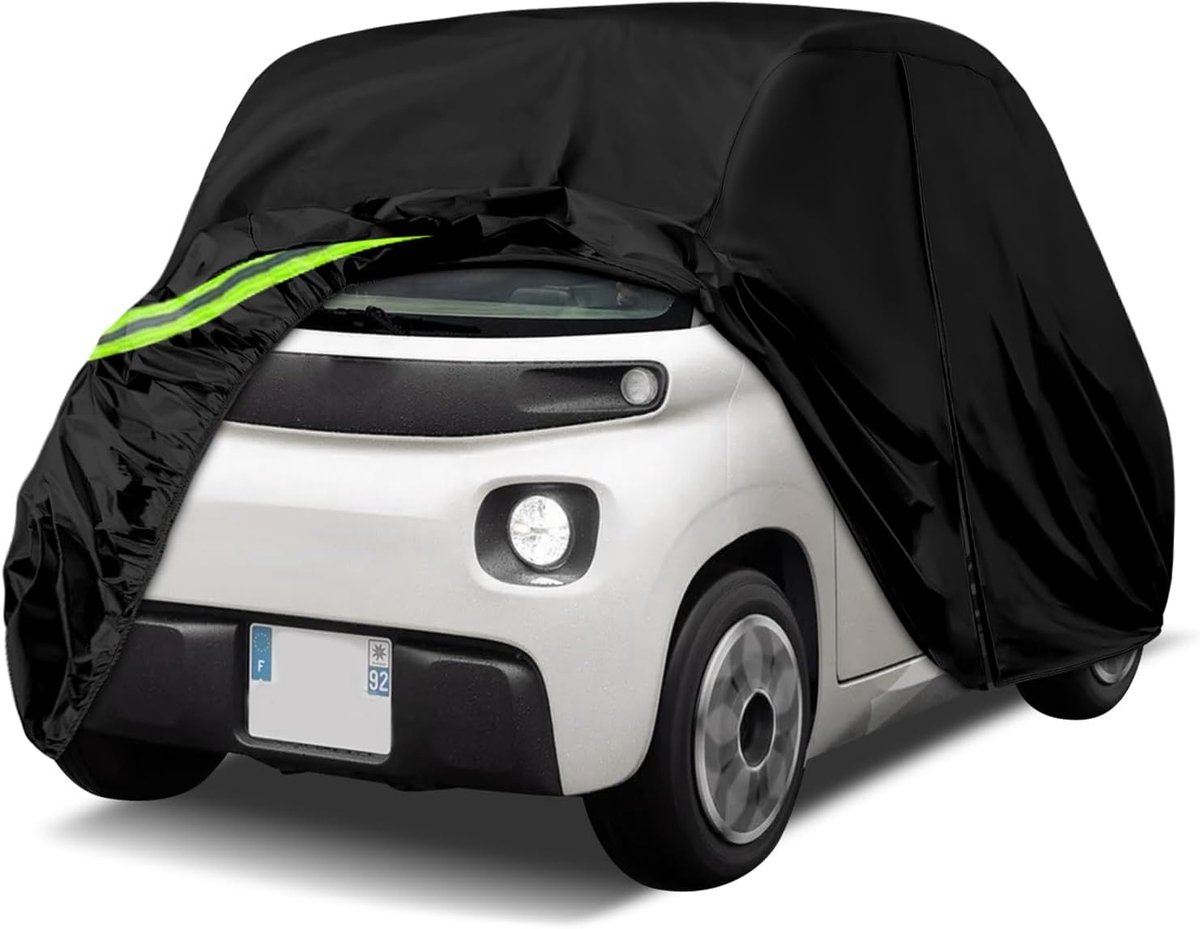 autohoes voor Citroën Ami/Opel Rocks-e/Fiat Topolino 2020-2024, waterdicht en met reflecterende banden