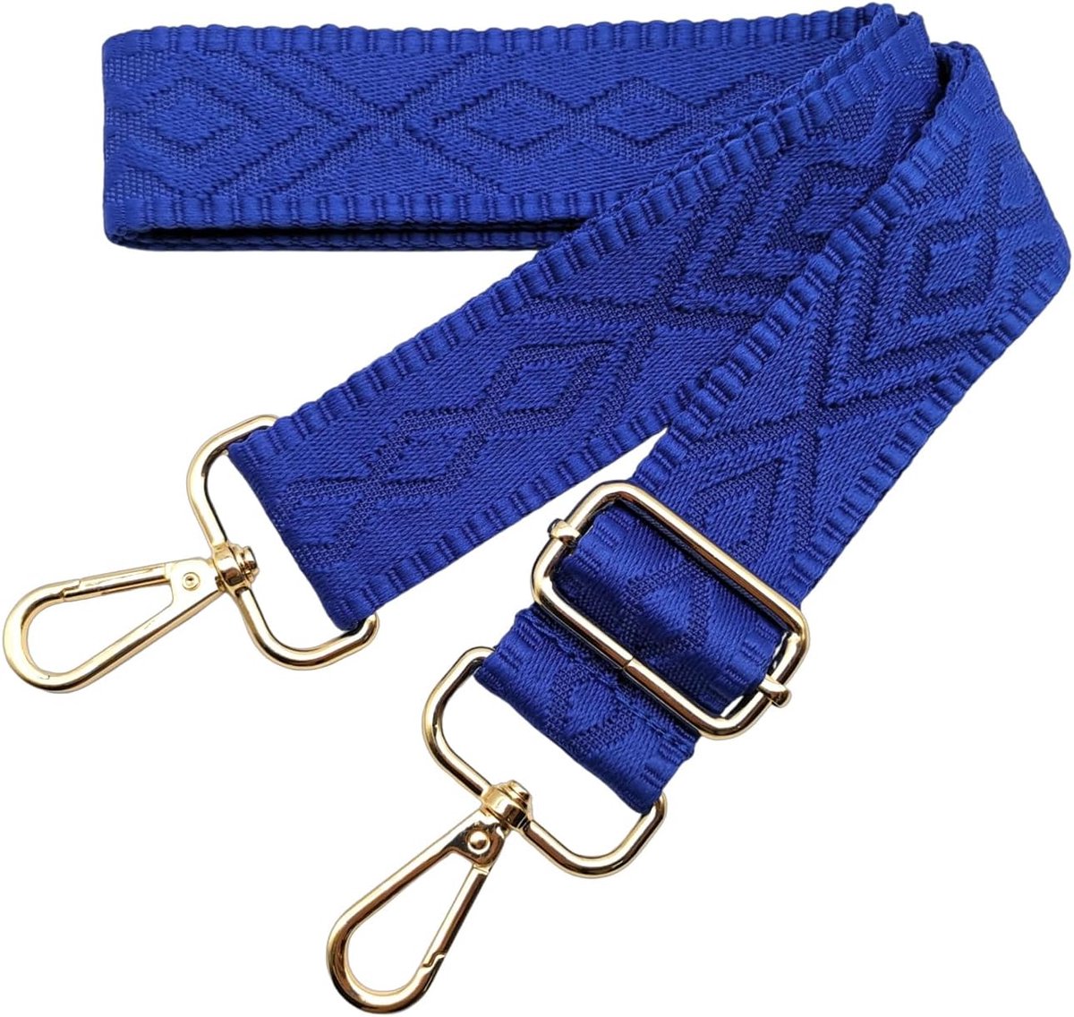 tasriem, breed, 3,8 cm schouderriem voor tas, tasriemen met verwisselbare gouden karabijnhaak, schouderriem, draagriem voor dames handtassen crossbody DIY, (Saffierblauw) 20