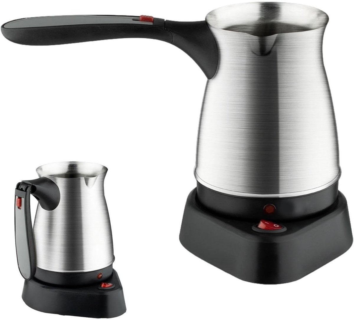 Elektrische Koffiezetapparaat - Waterkoker Theeapparaat - Warme Dranken Bereiden - Tweetraps Veiligheidsontwerp - 500 ml - Zilver