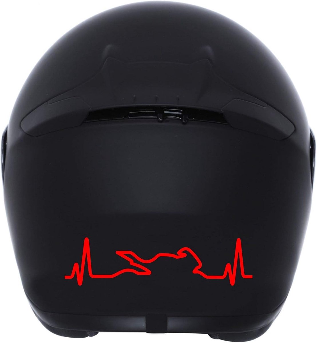 Stickers voor motorhelm, cardio, motorfiets, 2 stuks