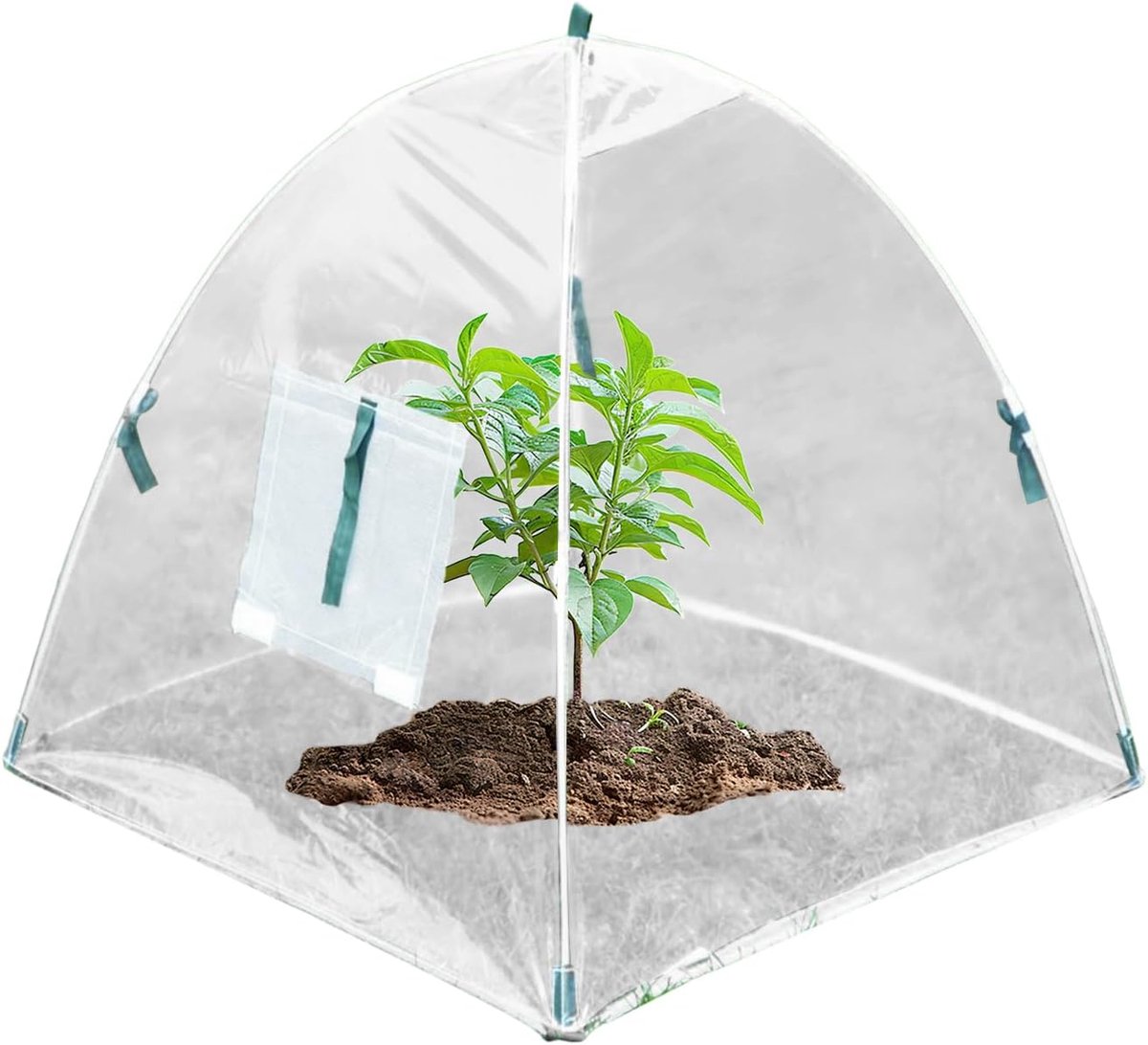 - herbruikbare zaailingenbescherming, weerbestendig tuinschild, weerbestendig tuinbenodigdheden, lichtdoorlatende beschermtent voor vorstpreventie, moestuin