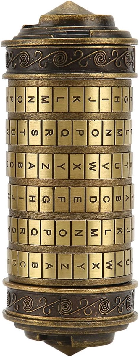 Klassiek Elegant Letterwachtwoord Cryptex-slot voor Ornament