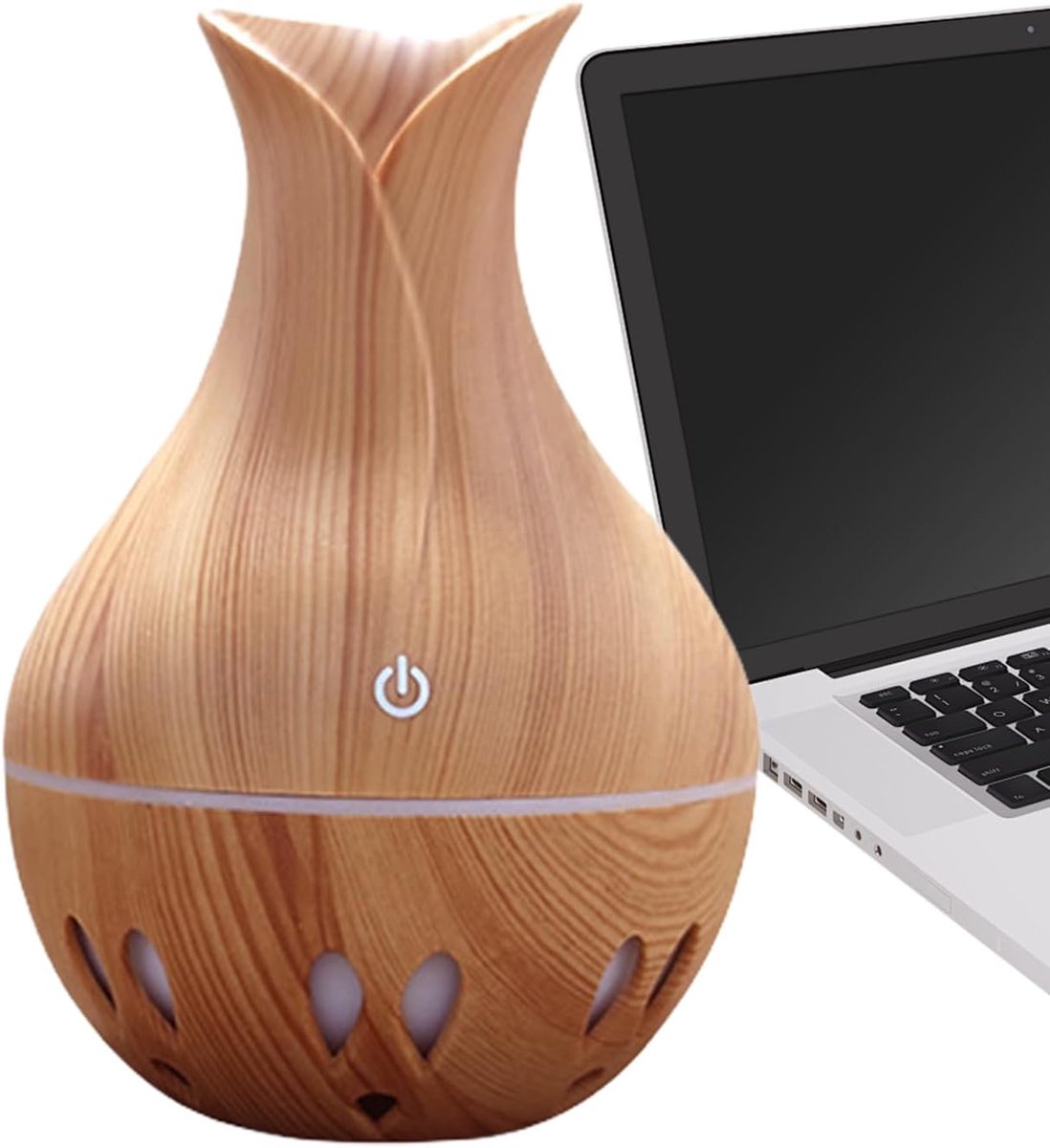 Diffusors Aroma Fiets Spray Luchtbevochtiger met LED-licht | USB Rehabilitable Air Diffuser Cleaner voor Yoga, Slaapkamer, Woonkamer, Studie