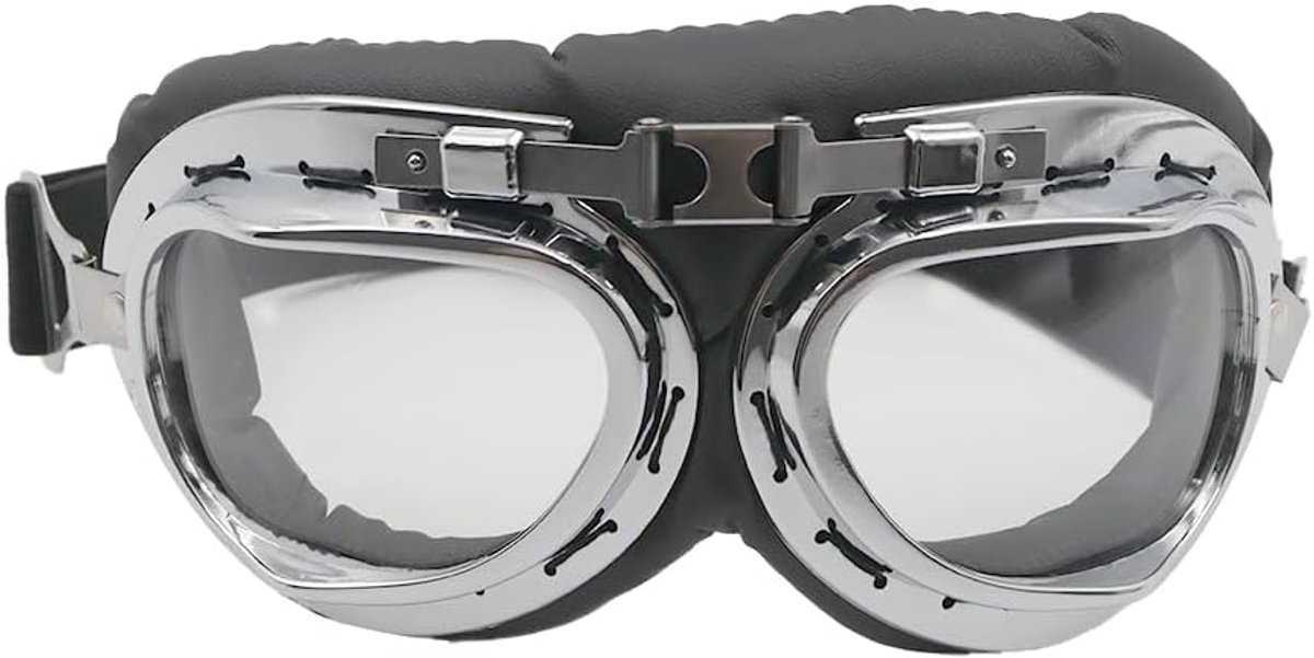 Winddichte UV-bescherming motorbril - stijlvolle brillen voor buiten rijden (zwart)
