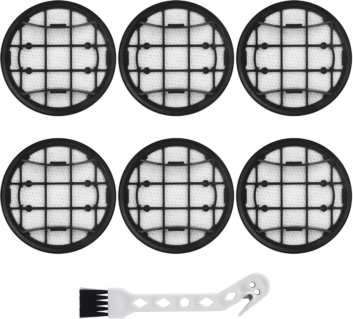 Filterset voor Philips VC 7000 8000 Series XC7053 XC7055 XC7057 XC8055, vervangende robotstofzuiger accessoires, wasbaar en herbruikbaar filter, effectief stofdicht