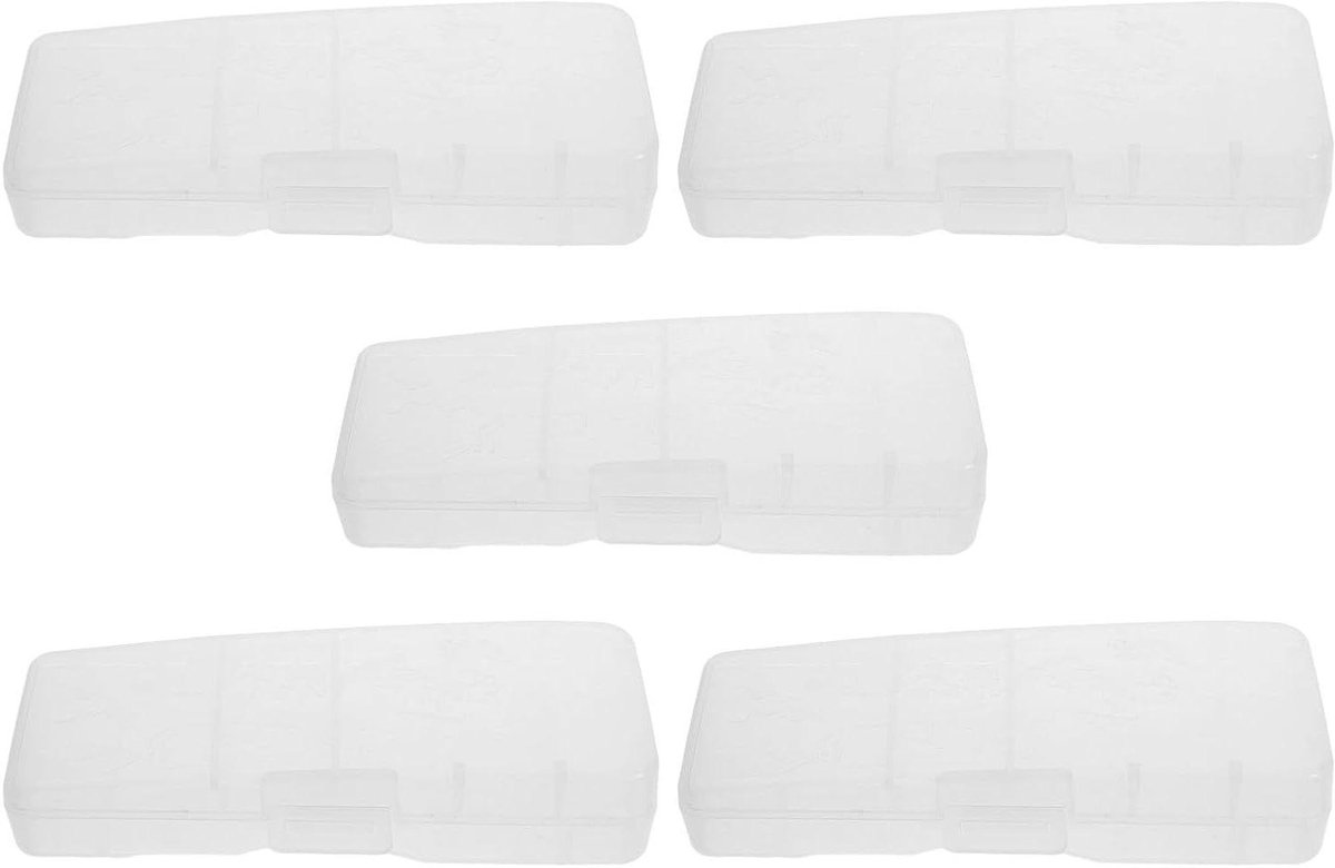 Reishouder Scheermesjes - Opberghoesje Houder - Reizen Beschermen - Universele Pasvorm - 14.5 x 5 x 3 cm - Transparant