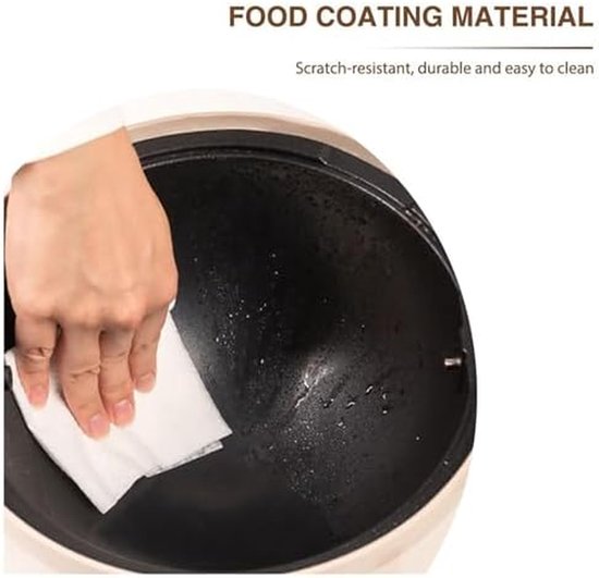 Automatische Kookmachine - Slimme Keukenmachine - Eenvoudig Koken - 360° Rotatie - 3.5L - Wit — afbeelding 3