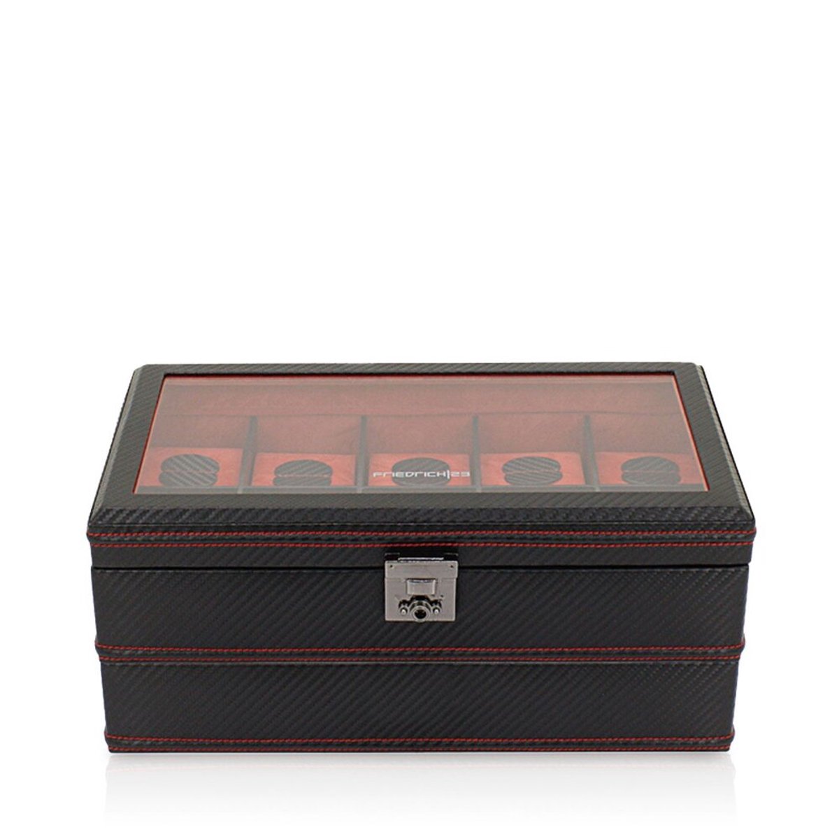 Friedrich23 - 70021-595.146 - Horlogedoos voor 10 Horloges - Carbon