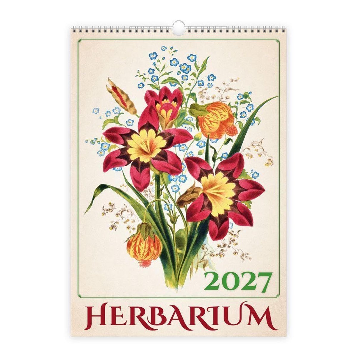 Wandkalender 2027 - Herbarium - 12 maanden - Mooi design voor thuis of op kantoor - ShopVlot