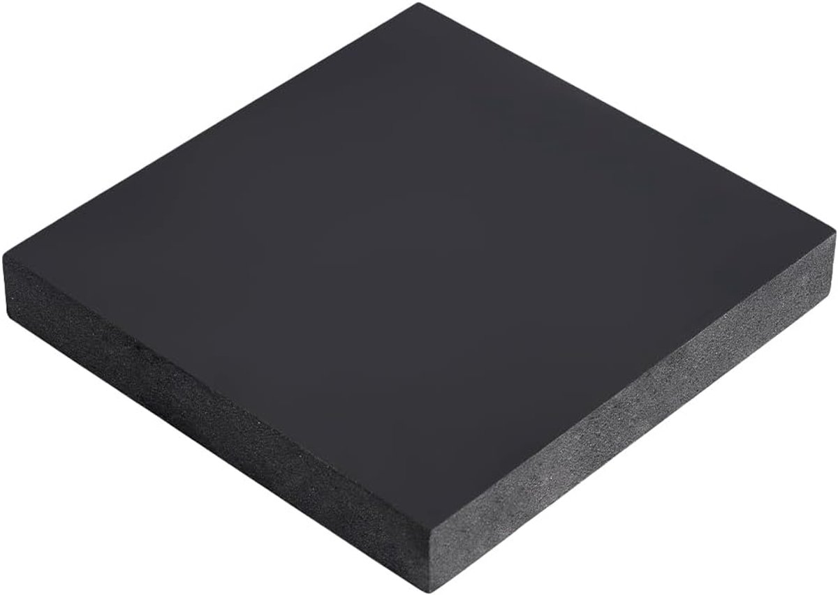 102x99x14.5mm Zwart Synthetisch Rubber Crash Pad Vierkante Anti Vibratie Pads Lakens Rubber Base Bank Rubber Blok Stempelen Blok voor Roll Meubels Skates