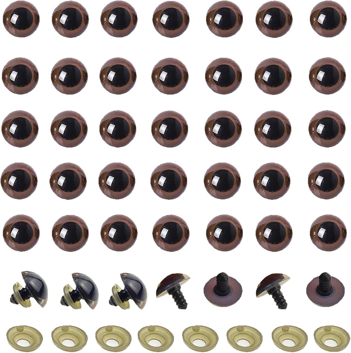Ogen DIY Naaien Crafting Knoppen Craft Ogen voor Craft Supply Puppet Teddy Bear Pop Dier Gevulde Speelgoed (18mm)