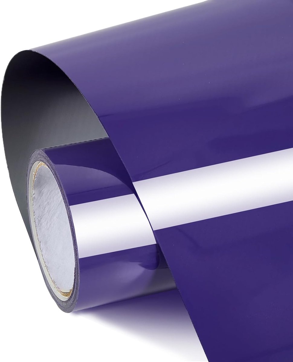 Plotterfolie voor textiel, 30,5 cm × 3 m Flexfolie voor plotter, transferfolie en strijkfolie voor stoffen, DIY (Donkerviolet)