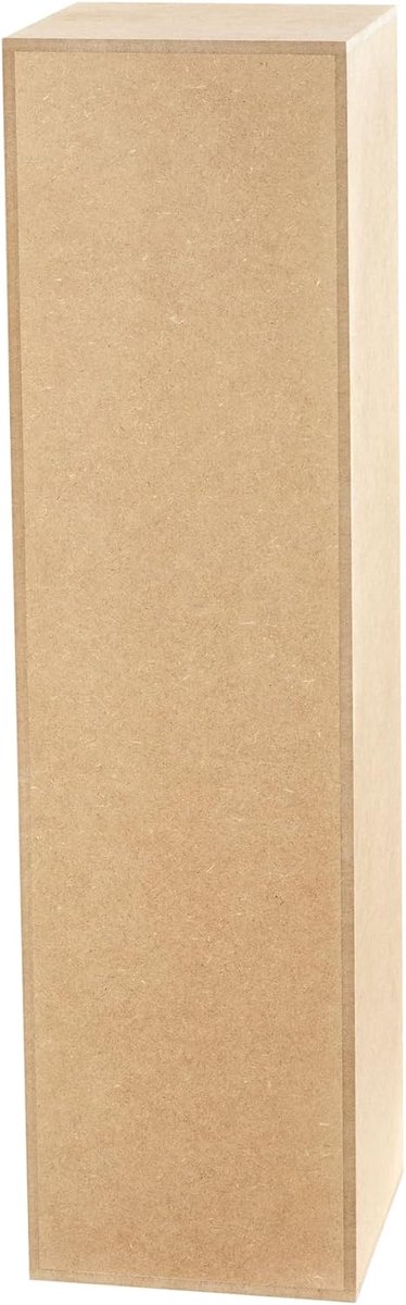 Zuil van MDF, Plantenzuil voor de woonkamer, Bloemenstandaard, Decoratief podium, Plantenstandaard, Stevige sokkel, Modern design, 75x20x20 cm