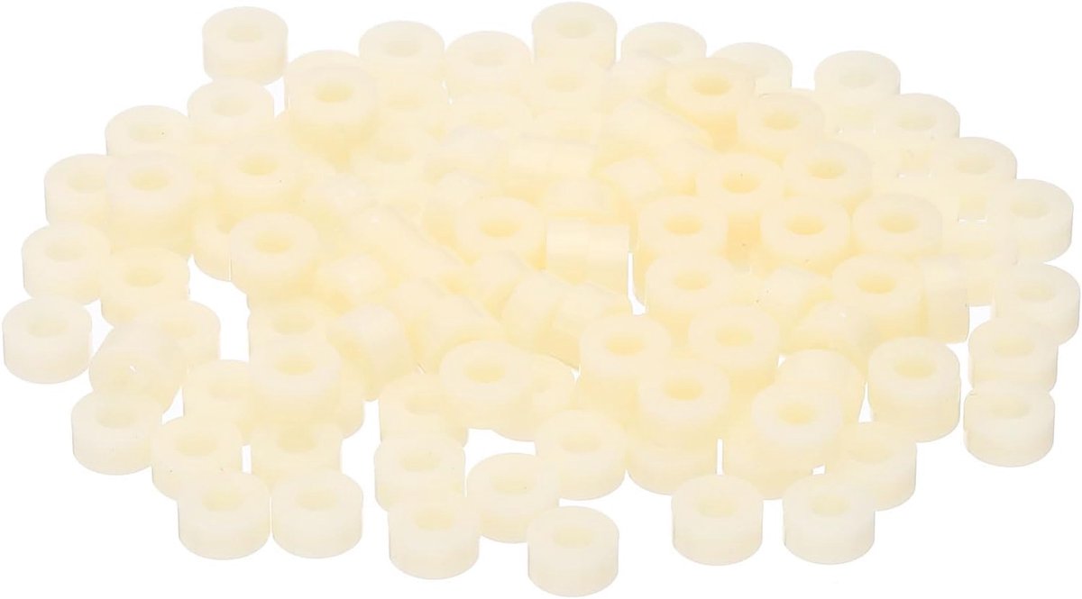 M3 Elektrische Stopcontact ABS Spacers, 120 Stuks 3,2mm ID, 7mm OD, 3mm Lengte Wassendragers Assortiment Kunststof Rond Zonder Draad, Schakelaar en Contactdoos Spacers voor M3 Schroeven