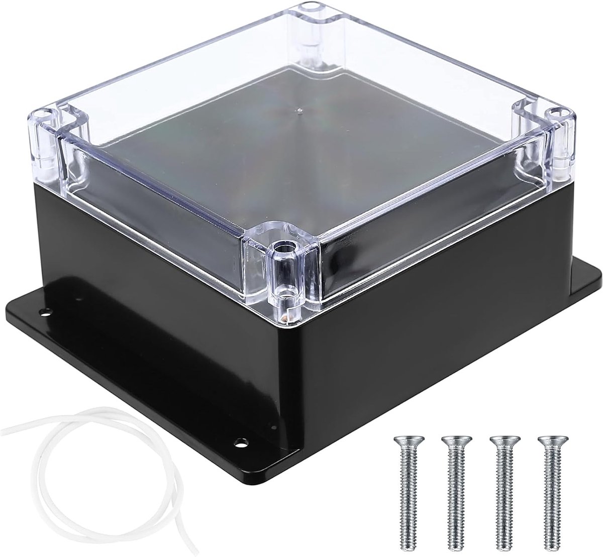 1 stuk aansluitdoos, waterdicht IP65, verdeeldoos voor buiten, waterdichte opbouw, elektrische aansluitdoos, kunststof aansluitdoos, verdelerkast, vochtige ruimtes, 160 x 160 x 90 mm