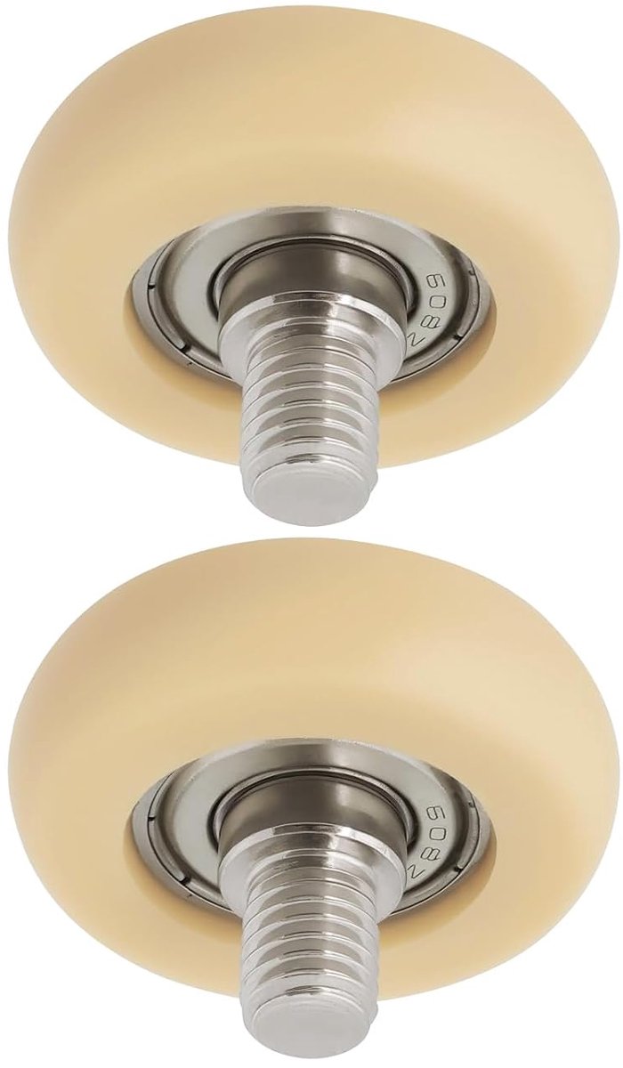 2 stks Roeimachine Seat Wiel Nylon Roller Wiel met Lager 8x36x10mm POM Lade Slide Roller Track Wiel met M8 Draad