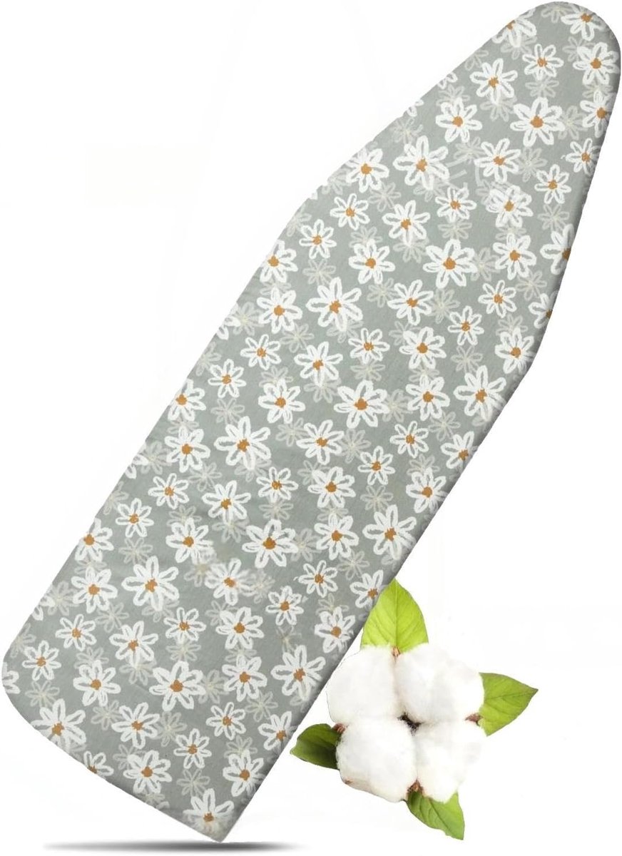 Strijkplankhoes, strijkplank, strijkmat voor mouwplank met klittenbandsluiting, voor strijkijzer, stoom en strijkplank, klein, L, 140 x 45 cm