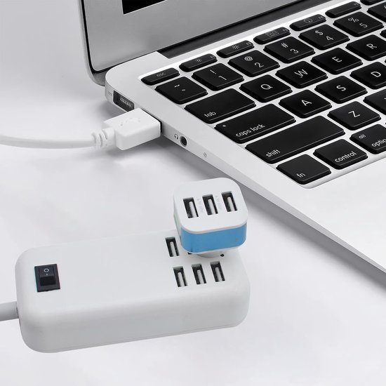 USB Hub - Poort Uitbreider - Data Overdracht - 3 Poorten - 5 Gbit/s - Blauw — afbeelding 3