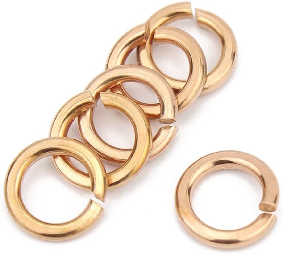 Veerringen Veerring Koper Split Lock Afdichtring Veerring Bevestiging Ringen (M5,30 stks)
