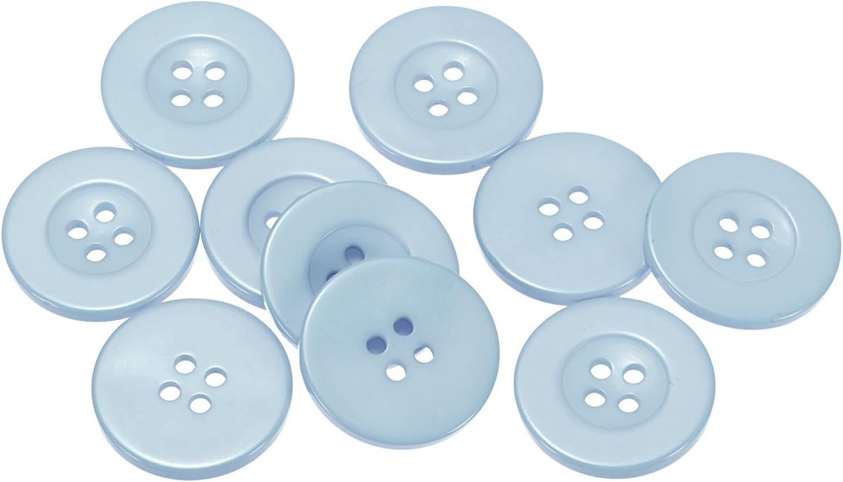 Harsknoppen, 10 stuks, 40 liter, 25 mm, hars, rond, plat, 4-gaats handwerk, reserveknopen voor jassen, naaien, kleding en doe-het-zelf, grijs