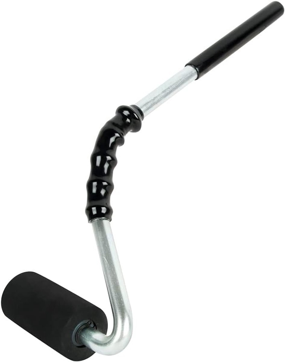 Laminaatfineer en vinylvloerroller - 406 mm hogedruk-J-roller met gebogen handvat voor wandbekleding, vloerinstallatie en hoekpersen