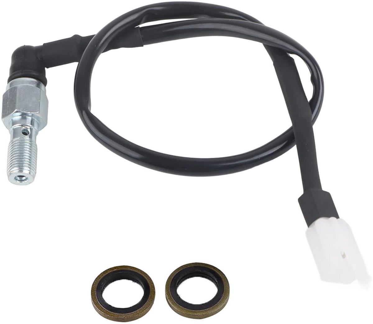 Universele motorfiets hydraulische remlichtschakelaar, achter hydraulische remdruk achterlichtschakelaar 1,25 mm 1 mm voor motorfiets scooter bromfiets Dirt Pit Bike ATV(M10 (10 mm) x 1 mm)