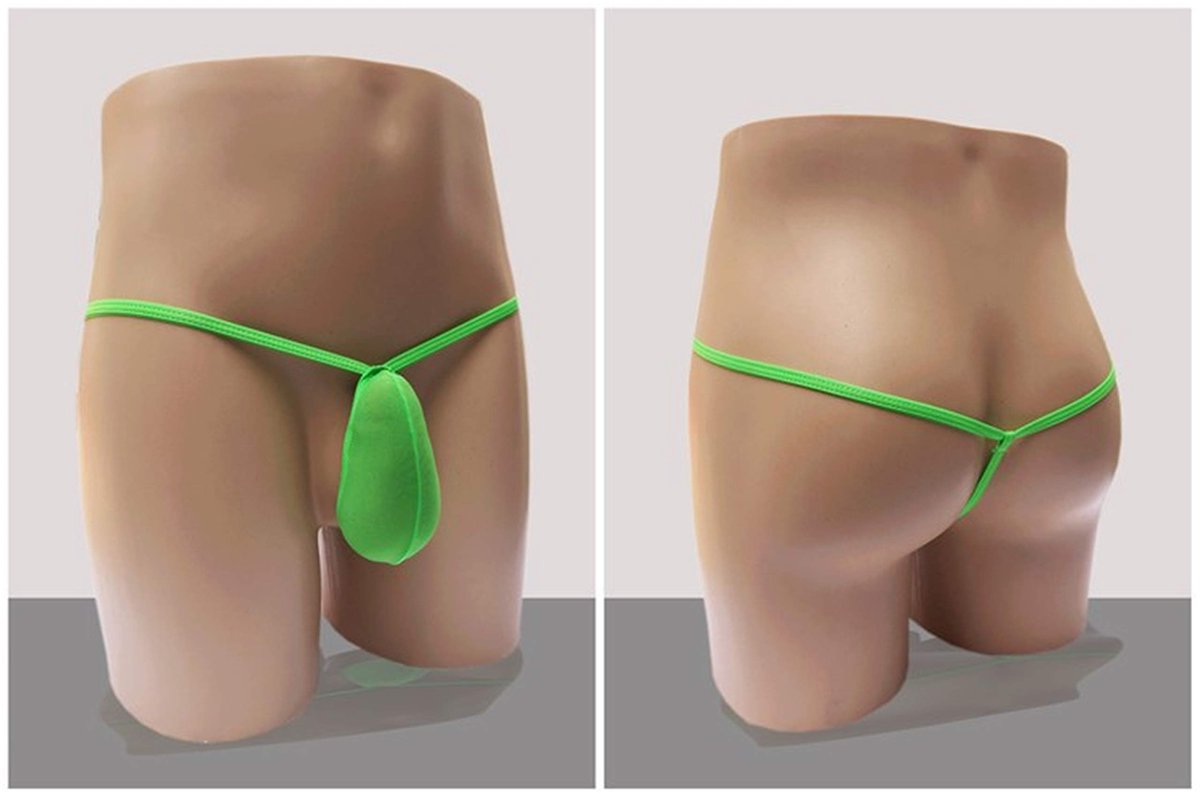 String ondergoed mannen M - groene tanga - sexy ontwerp - comfortabel en stijlvol - SnelShoppen