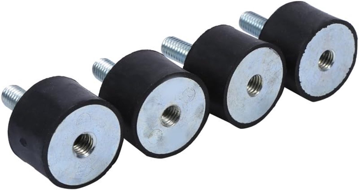 4pz Ammortizzatore Auto in Gomma Supporti Ammortizzatori Bobine Anti Vibrazioni Silentblock(VD20*15 M6*18)