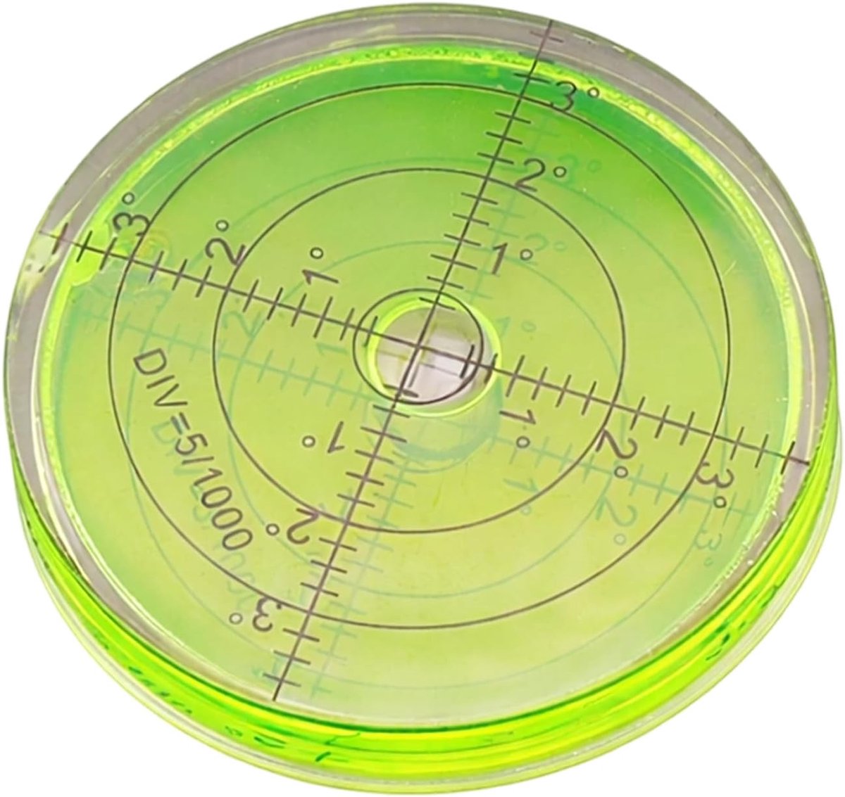 60 mm precisie-bullseye-waterpas, rond, hellingsmeter, horizontale libelle, meetinstrumenten, meetgereedschap met schaal voor de balans van de cameraplatfo