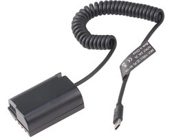 DMW-BLK22 Dummy Batterij voor Panasonic Lumix GH6, GH5 II, DC-S5, S5 II Digitale Camera's (Type-C Adapter)