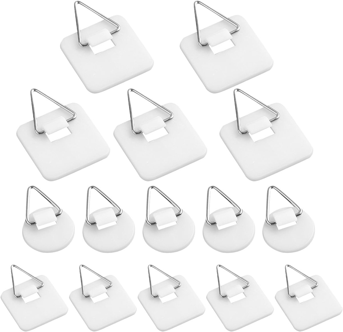 15 stuks afbeeldingen ophangen zonder boren fotolijst, fotohangers, zelfklevende fotohaken om te plakken, fotohangers voor plakhaken, puzzel, canvas, poster, wanddecoratie