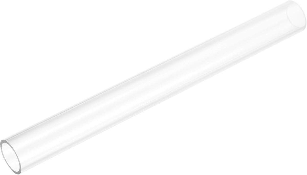 Stijve ronde heldere buis 20 mm (13/16") ID x 25mm (1") OD x 250mm lengte kunststof buis