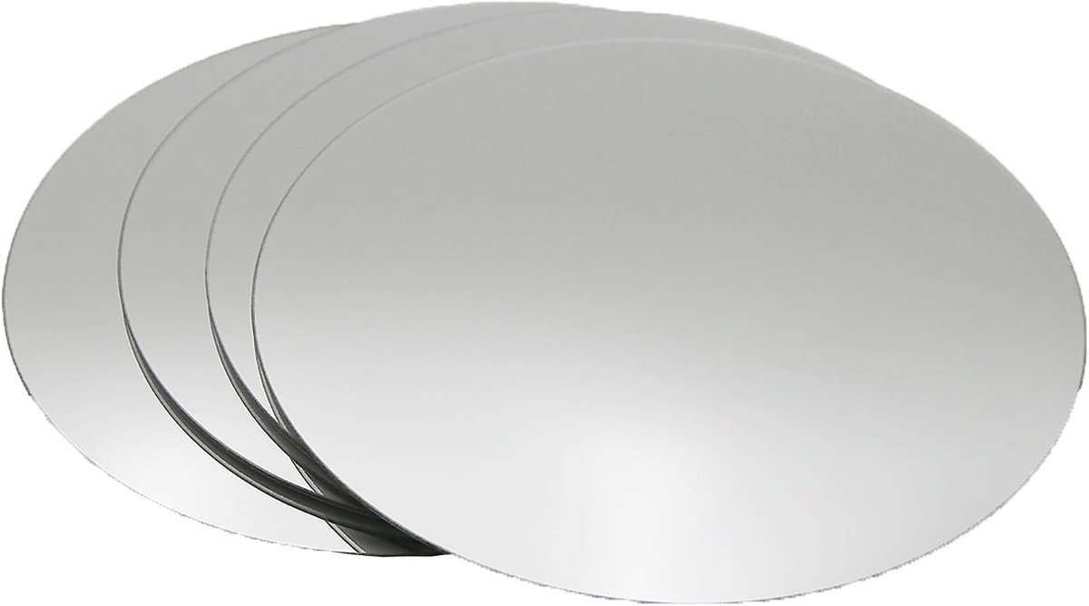 decoratieve muur zelfklevende vormige spiegels - Set van 4